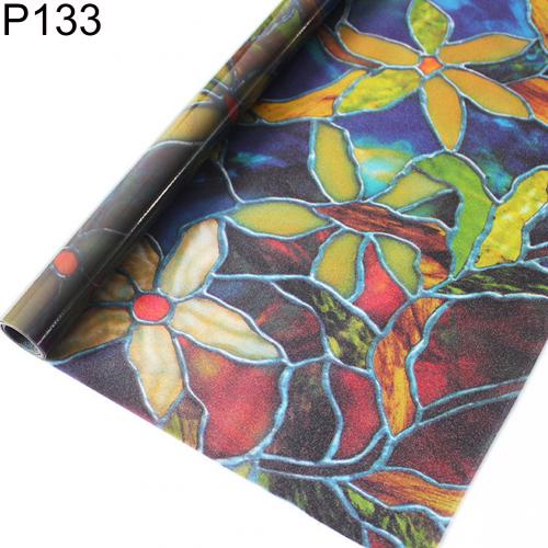 3D Privacy Window Decorative Cover Film No-Glue Removable Glass Sticker Rainbow Effect Sticker Adhesive Static Cling Vinyl Film: P133