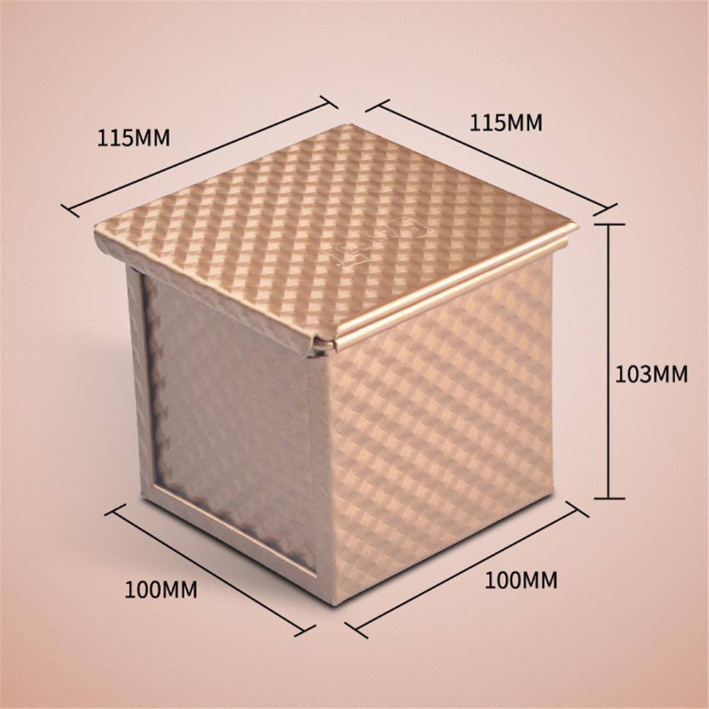 Molde Para Pan Tostado Con Tapa - 450g, Antiadherente, Ideal Para Tostadas, Sándwiches Y Pasteles (Negro)