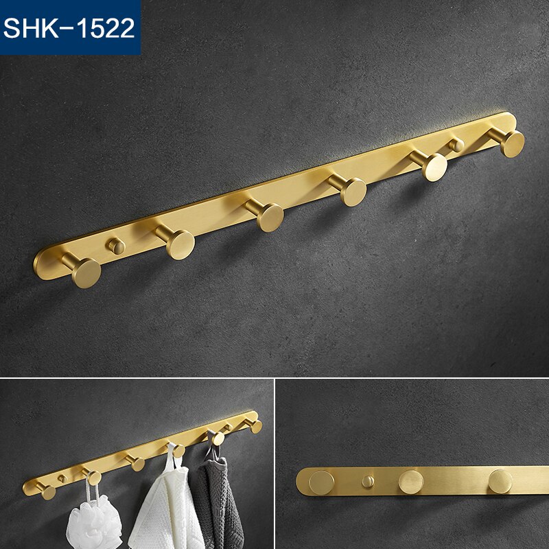 Metal Kitchen hook wall hanging bathroom hanger wall clothes row hook multiple colour: SHK-1522