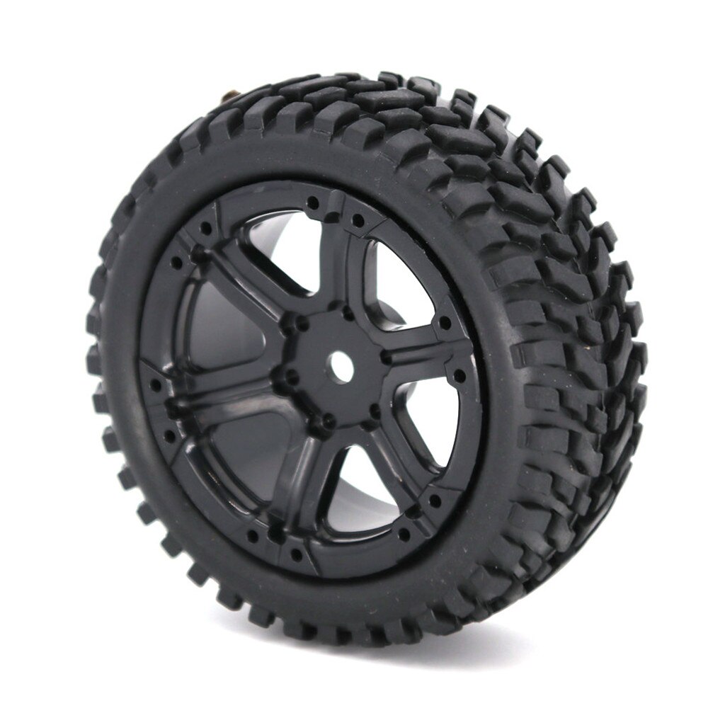 2PCS Car Tire Rubber Wheel Tyre 75mm For 1:16 RC Rock Crawler Buggy Car Truck Accessories Durable tire Firm