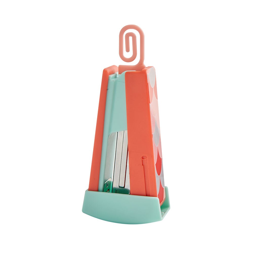 Mini Cute Carton Rocking Stapler Stapler 20 Sheet Capacity for Home School Office Executive