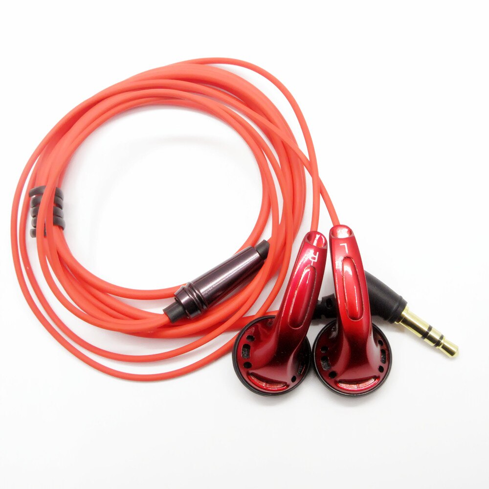 RED YINCROW X6 3.5mm In-ear Earphones flat head earbuds fever HIFI Earphone without Mic for iphone: Default Title