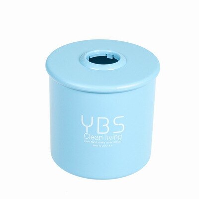 Ronde Minitissue Doos Plastic Papier Houder Bureau Accessoires Roll Papieren Servet Accessoires Huishoudelijke Hotel Auto Papier Houder: blue