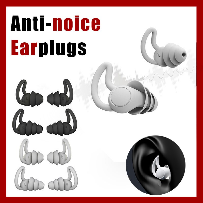 1 Pair Soft Silicone Sleeping Earplugs Hear Safety Ear Plugs for Travel Study Snoring Mini Ear Protector Noise Reduction Earplug