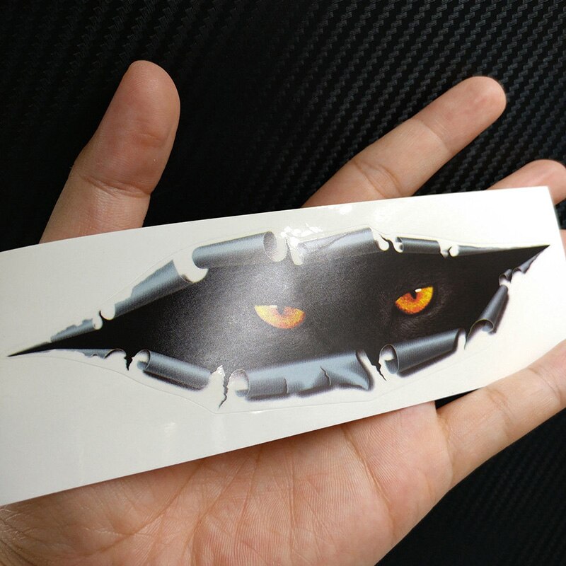 Replace Accessory Car Sticker Replacement Window Decor Decorative Leopard Eye Peeking 3D Simulation