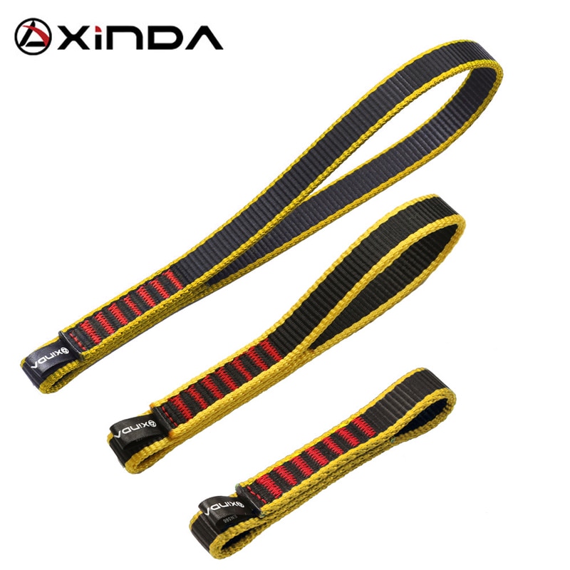 5-Pack Climbing Sling Runners - 17mm Polyester, 21.6KN Strength, 23.6" For Climbing, Rappelling, Hammocks