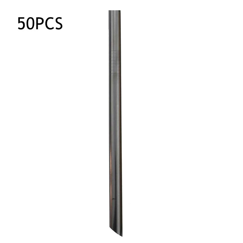 50 stuks 12mm drinkrietjes herbruikbare metalen rietjesset scherpe bubble tea rietjes 304 roestvrijstalen parel milkshake dikke rietjes buis