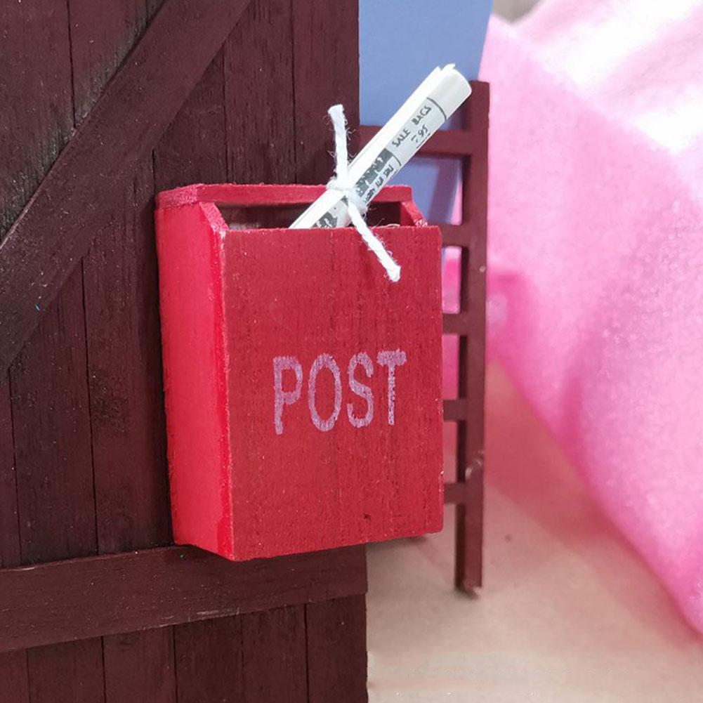 Mini Mailbox Mini Huis Decoratie Accessoires Diy Sfeer Scene Model Retro Kleine Meubels Poppenhuis Miniatuur Meubels