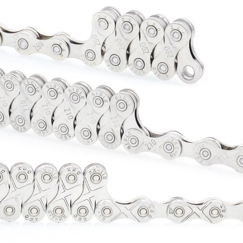 Bicycle Chain Mountain Bike Chain 6 7 8 /9/ 10/ 11 Speeds Mountain Cycle Fully Electroplated Silver Chain For Road Bike Parts
