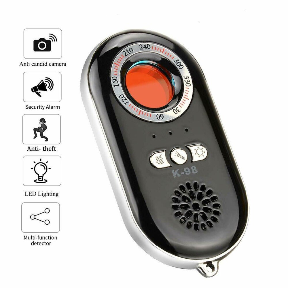 Camera Detector RF Bug Detector Draadloze Signaal Scann + Anti-diefstal Alarm voor Travel Safe Anti Candid Camera detector k98