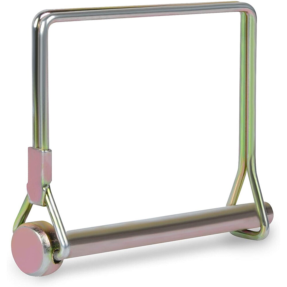 Wire Lock Pins, 1/4 Inch Heavy Duty Safety Coupler Pin Shaft Locking Pto Hitch Pin with Round Arch Wire Retainer for Trailers: 1Pcs Type D