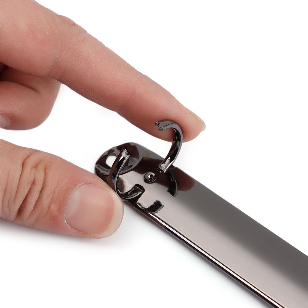 Metal Notebook Binding Hoops Stationery Refillable DIY Ring Binder Clip Loose-leaf Spring Spiral Rings File Folder Accessory