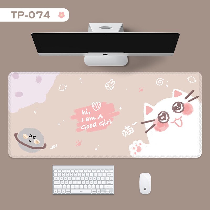 Leuke Oversized Muismat Toetsenbord Laptop Bureau Pad Rubber Pols Antislip Bureau Mat Desktop Organizer Computer Accessoires: 74