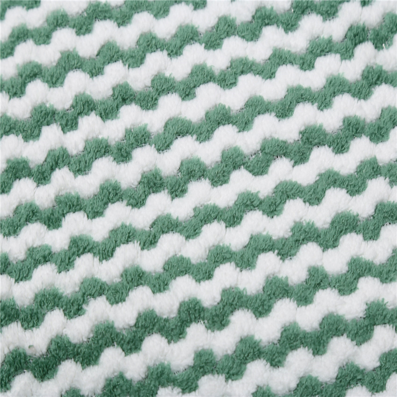 Cleaning Dish Washing Cloth Striped Flower Household Kitchen Towels Absorbent Thicker Microfiber Wipe Table Kitchen Towel