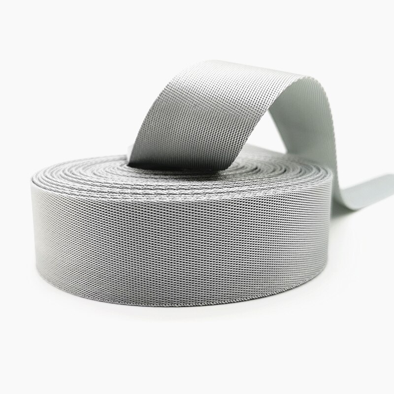 Sangle en Nylon pour sac à dos, 2 Yards, 30mm, accessoires de couture, ceinture: Silver Grey