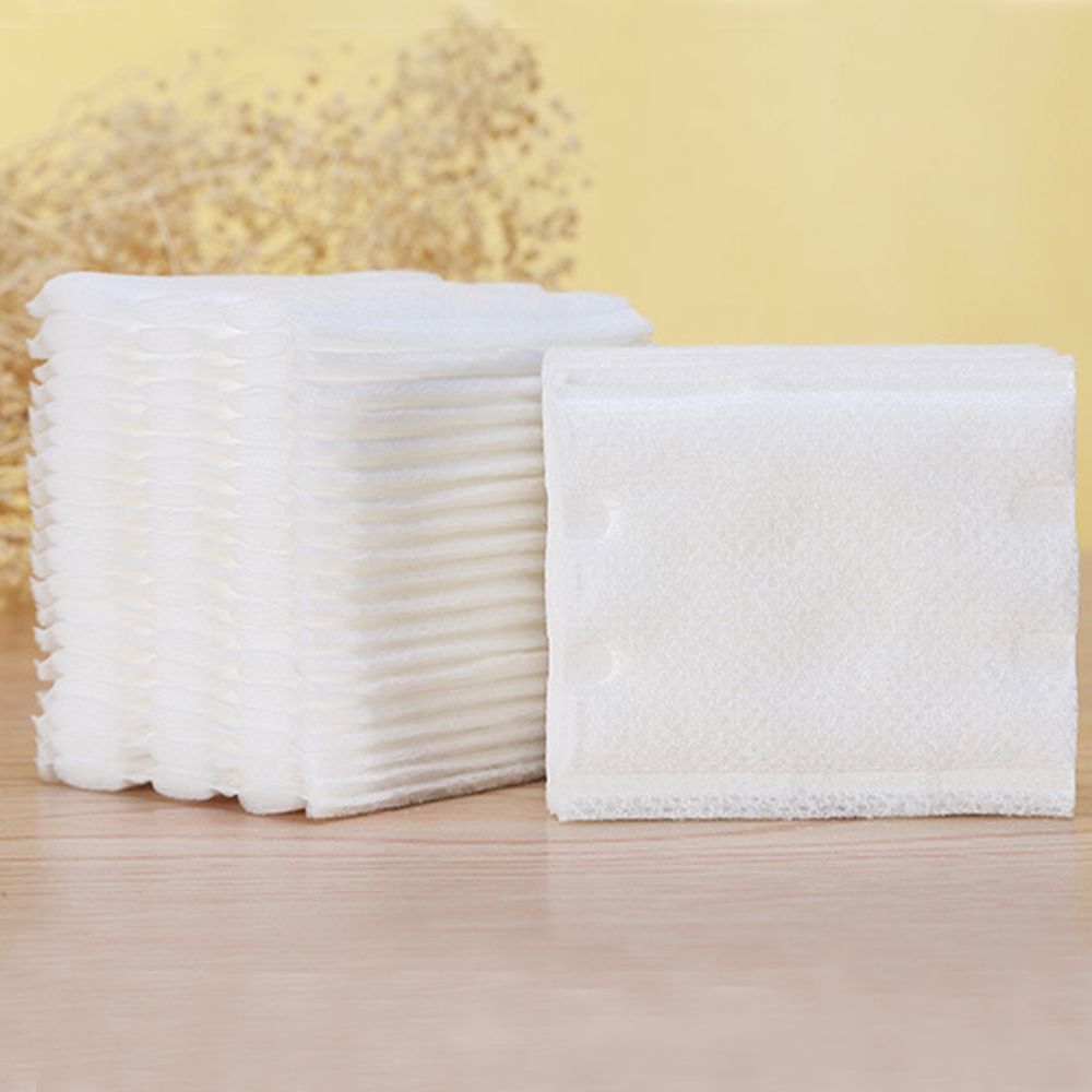 100 pièces blanc Rectangle tampons de coton du visage pour maquillage confortable peau cosmétique maquillage outils