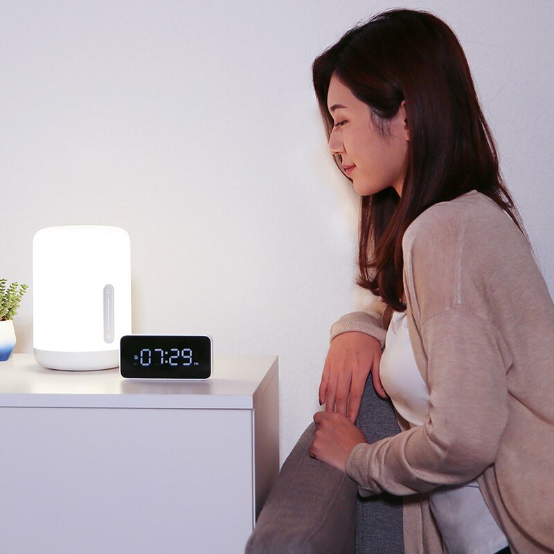 Xiaomi – lampe de chevet d'intérieur intelligente, 2 lumières LED WiFi/Bluetooth, veilleuse, fonctionne avec Apple HomeKit, commande vocale Multiple