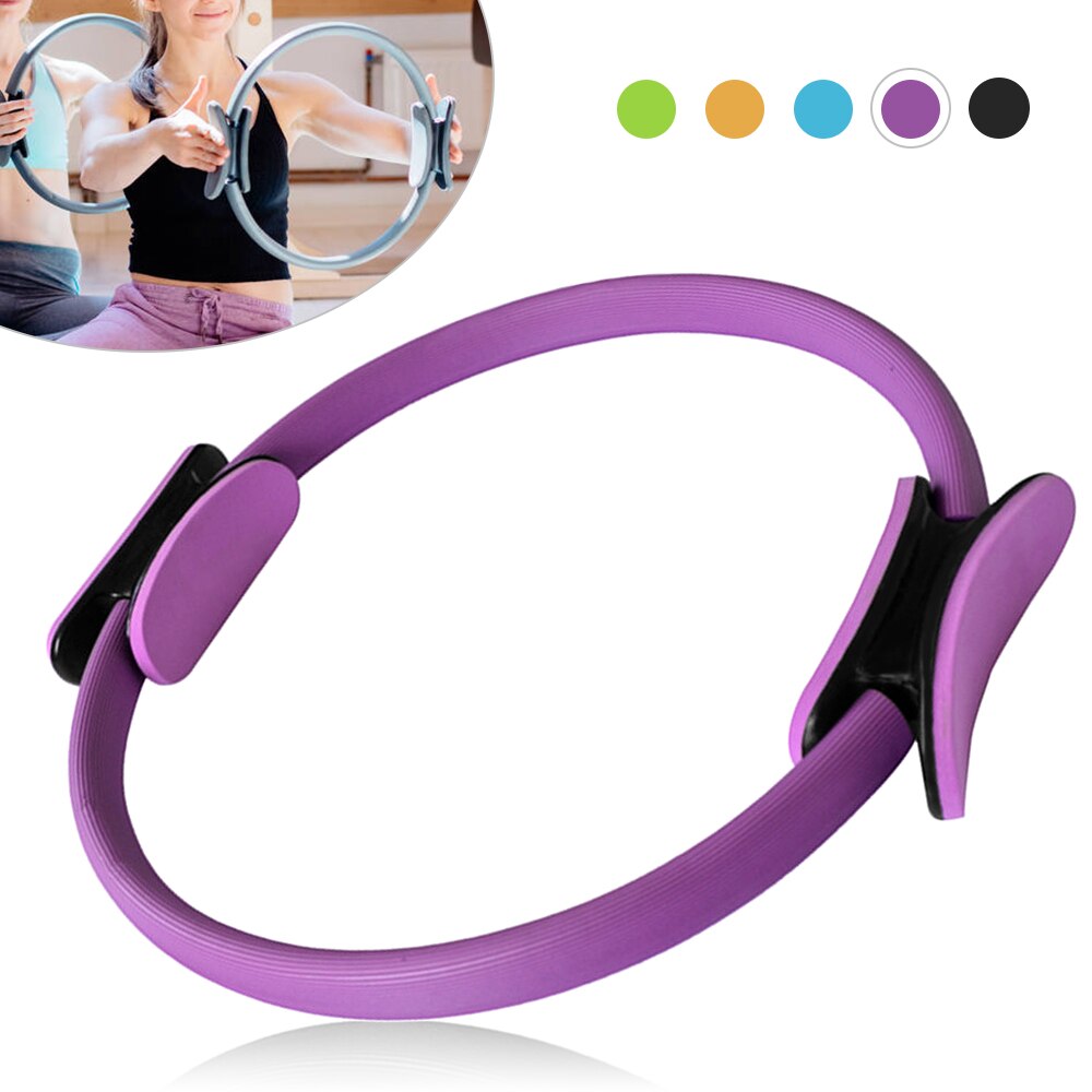 16 pouces Yoga Pilates anneau entraînements exercice Fitness résistance entraînement cercle pilates accesorios: VIOLET