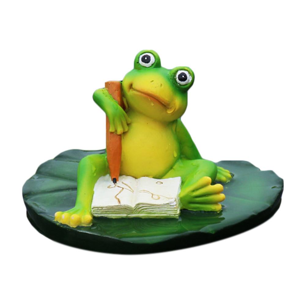 Simulation Frog Floating Animals Small Ornaments for Garden Pond Outdoor Fish Tank