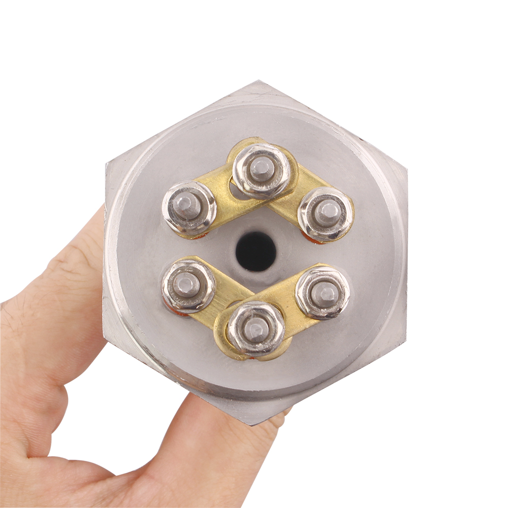 DERNORD Heater with Probe Tube 220v/380v 3KW DN32 / 42MM Thread SUS304 Heating Resistance Element Immersion Water Heater Element