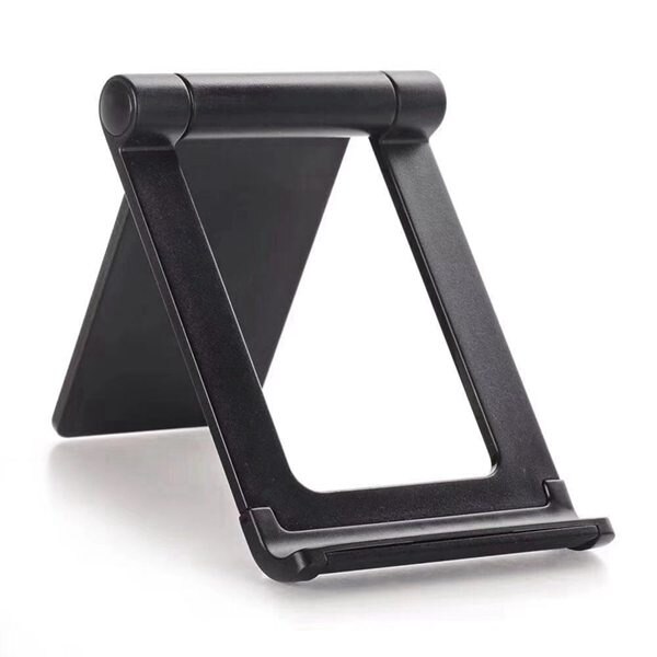 Mobile Cell Phone Stand Holder Mount folding Desk Office Table Smartphone Desktop Foldable Mobile Phone Holder Universal Holder: black