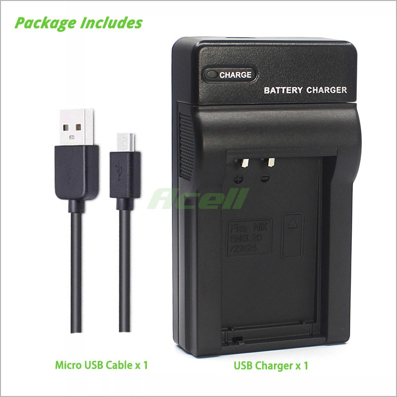 Carregador usb para câmera nikon, carregador para nikon coolpix p950/p1000/1 j1/1 j2/1 j3/1 s1/1 v3/1 aw1