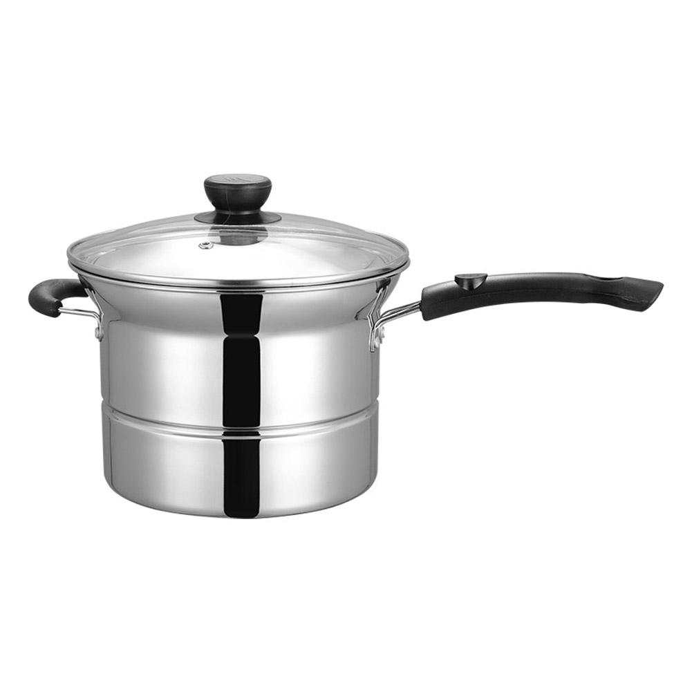 Stainless Steel Pasta Pot Cooking Noodle Pot Multi-purpose Soup Pan Steamer Fryer Pasta Home Induction Cooker