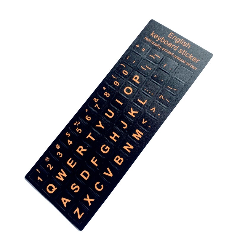 SR English Language 16 Standard Waterproof Keyboard Cover Stickers Layout Button Letters Computer Laptop Skins Accessories