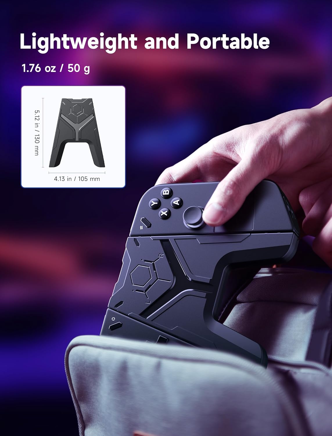 Charging Connector for Legion Go Controller, Legion Go Controller Grip for Charging while Playing, Lenovo Legion Go Accessories