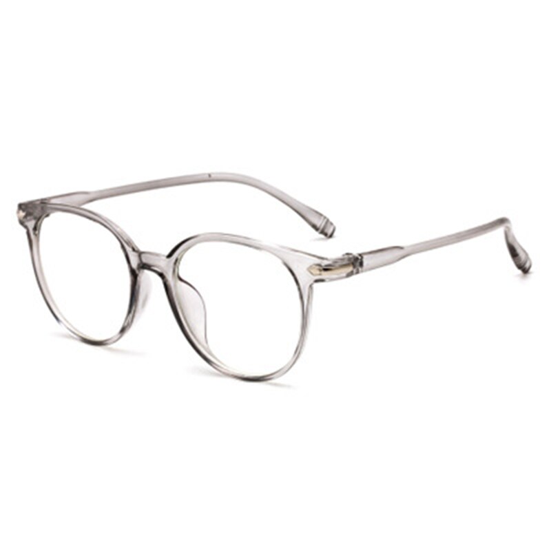 Blue Light Blocking Spectacles Women Men Anti Eyestrain Decorative Glasses Light Computer Radiation Protection Eyewear: grey