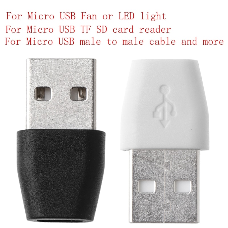 USB 2.0 Female A To Micro USB Female Adapter Cable – Charge & Sync Converter