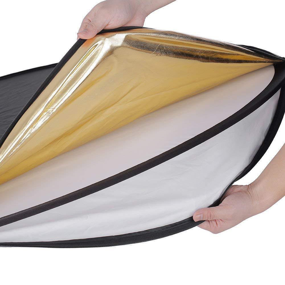43" 5 In1 Photography Studio Multi Photo Disc Collapsible Light Reflector