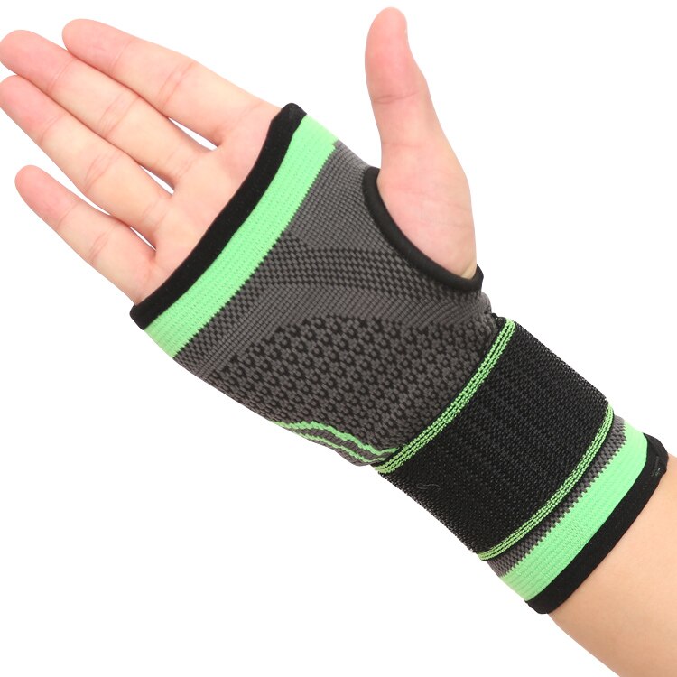 Aolikes support 1 stuks sportbeschermende uitrusting gewichtheffen bandage polsband ondersteuning + boks hand wraps hand bandage ondersteuning