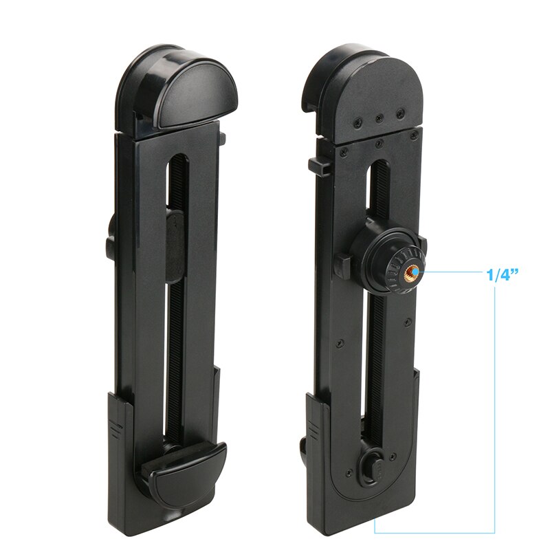 Ulanzi-Soporte para iPad, trípode con abrazadera ajustable, vertical, montaje, adaptador, 1/4", 5-12"