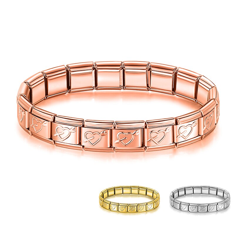 Hapiship Armband - 9mm Breed - Roestvrij Staal Bangle - Klassieke Stijl - voor Dames & Meisjes