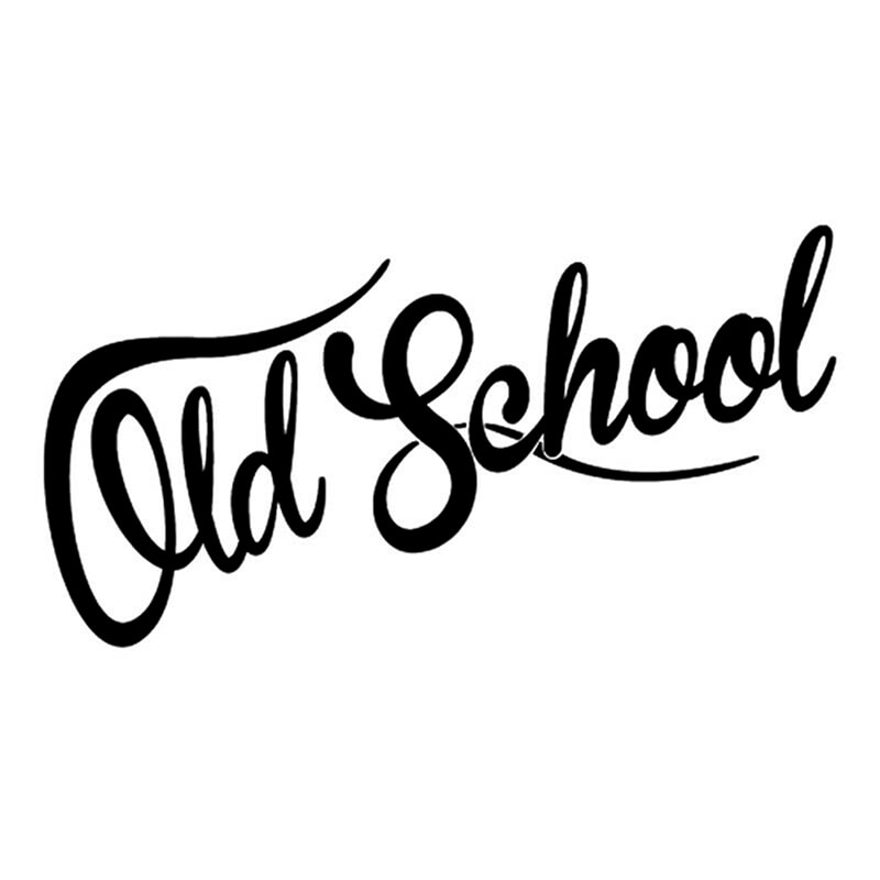 Old School Car Sticker Auto Euro Vinyl Oldstyle Vintage Vinyl Decals Waterproof