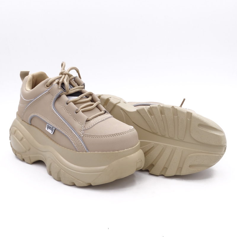 Comfabea damskor vardagligt kvinnor platåskor sneakers vårskor kvinnor tjock sula creepers sportsko