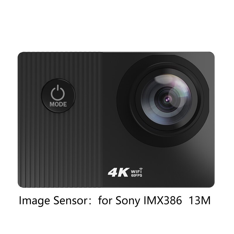 4k 60 fps wifi action camera waterdichte onderwaterhelm 2.0 inch lcd touchscreen afstandsbediening video-opnamecamera's