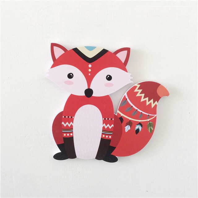 Autocollants muraux 3D animaux de style nordique, décoration pour chambre d&#39;enfant, Stickers muraux: Model 11