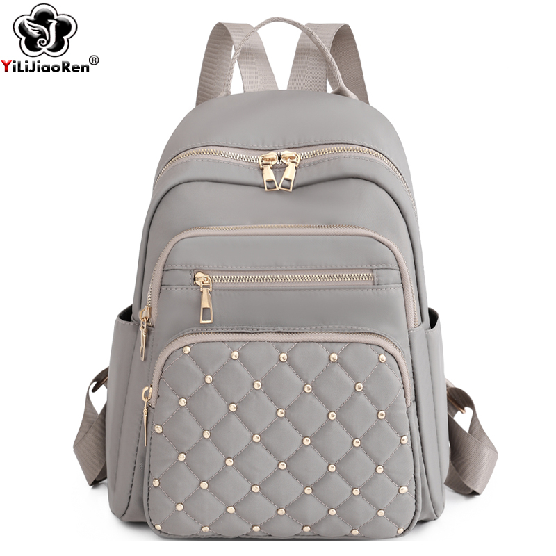 Moda bagpack mulheres de alta qualidade mochilas náilon feminino grande viagem volta pacote grandes sacos escolares para meninas adolescentes bolsa ombro