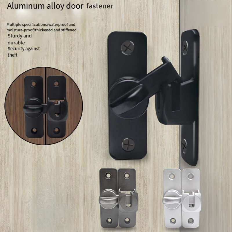 Chiusura per porta Chiusura a scatto universale addensata senza trapano Chiusura per porta di sicurezza antifurto Serratura per armadietto del bagno Chiusura per porta della finestra