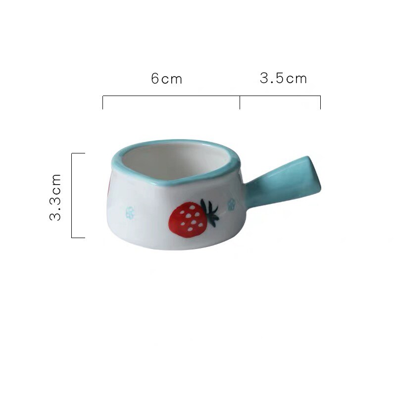 Japanische Keramik Hand bemalt Sauce Milch Krug Kaffee Container Tragbare Milch Topf mit Griff Küche Kochen Suppe Topf Geschirr: 50ml B