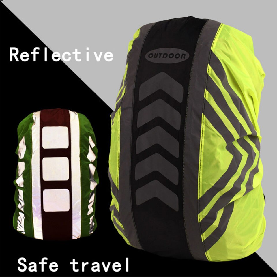 Outdoor Bag Cover Rain Waterproof Covers Reflective Backpack Dust Covers For Riding Cycling Camping Hiking Sports Bags Raincover