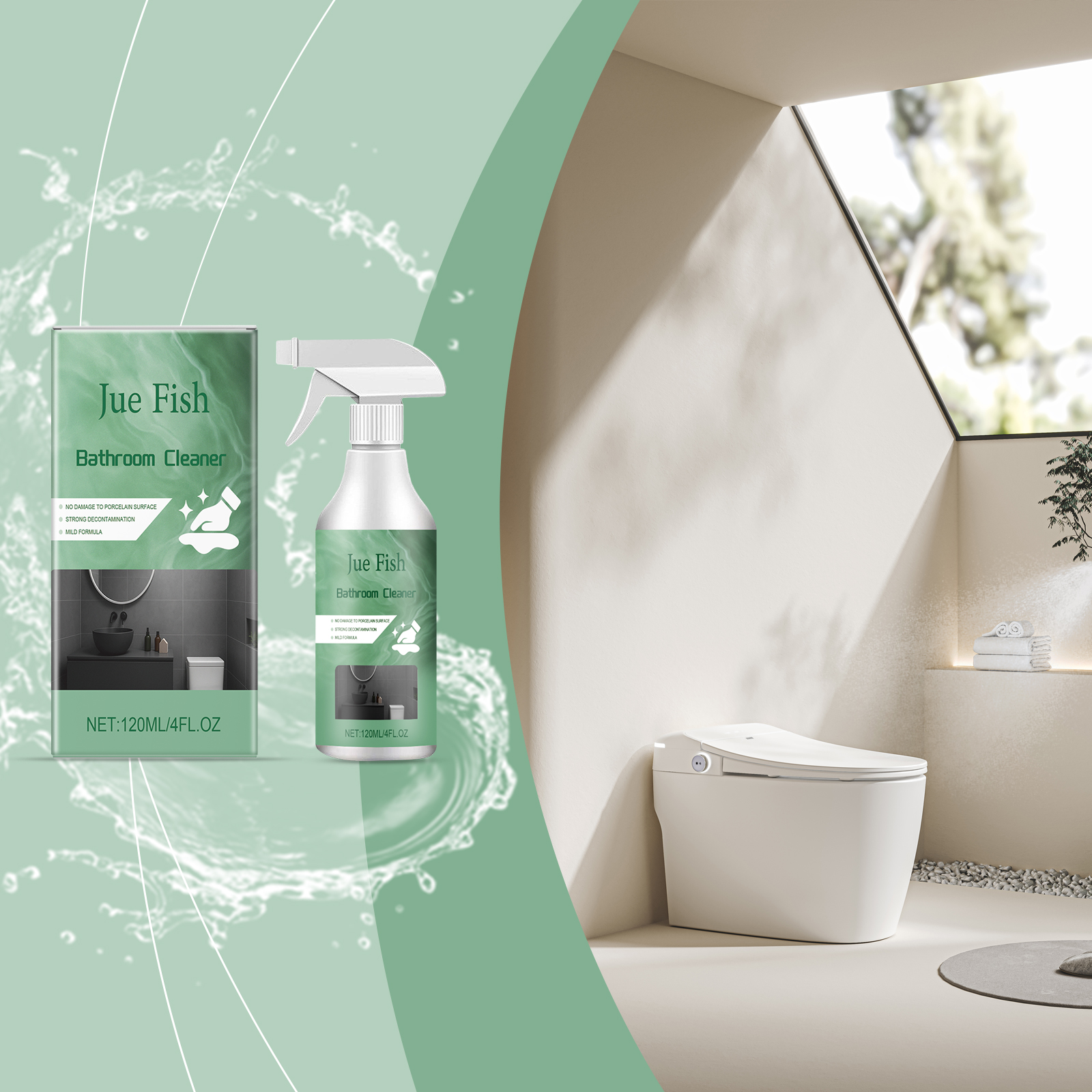 Limpiador multifuncional para baño, desengrasante y escala para el hogar, pulverizador multiusos para manchas difíciles, limpiador de inodoro con ácido oxálico