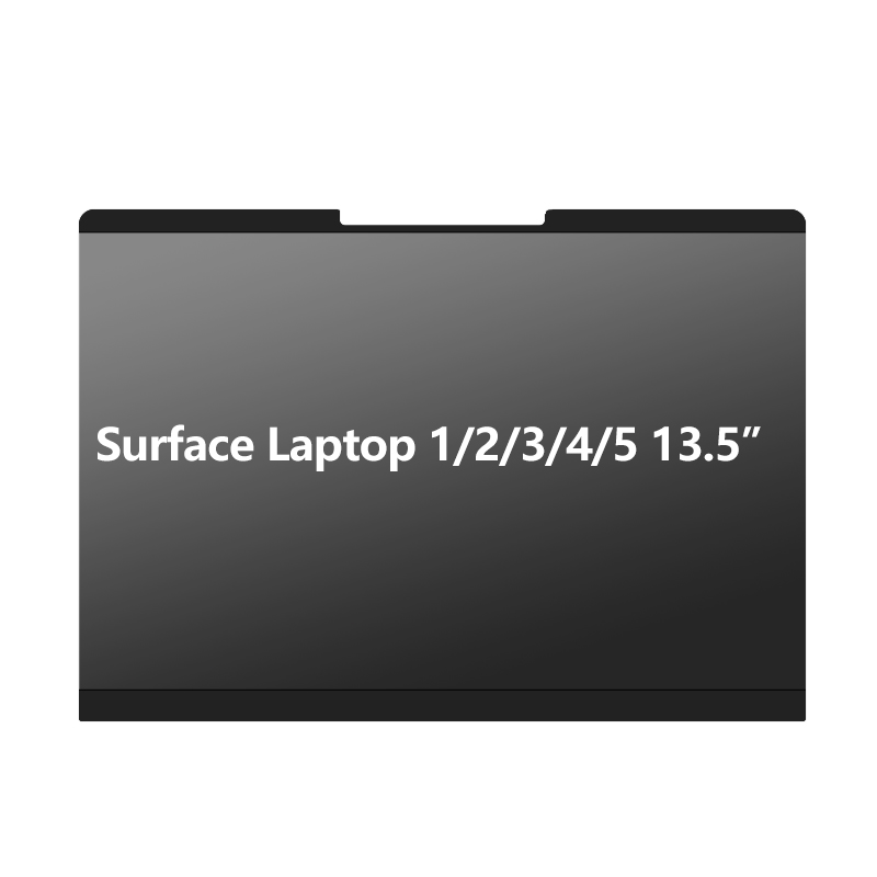 Magnetic Adsoption Privacy Filter Tablets Anti SPY Screen Protector Film For Surface Pro 4 5 6 7 8 9 X Laptop 13.5 inch Washabel: Transparent