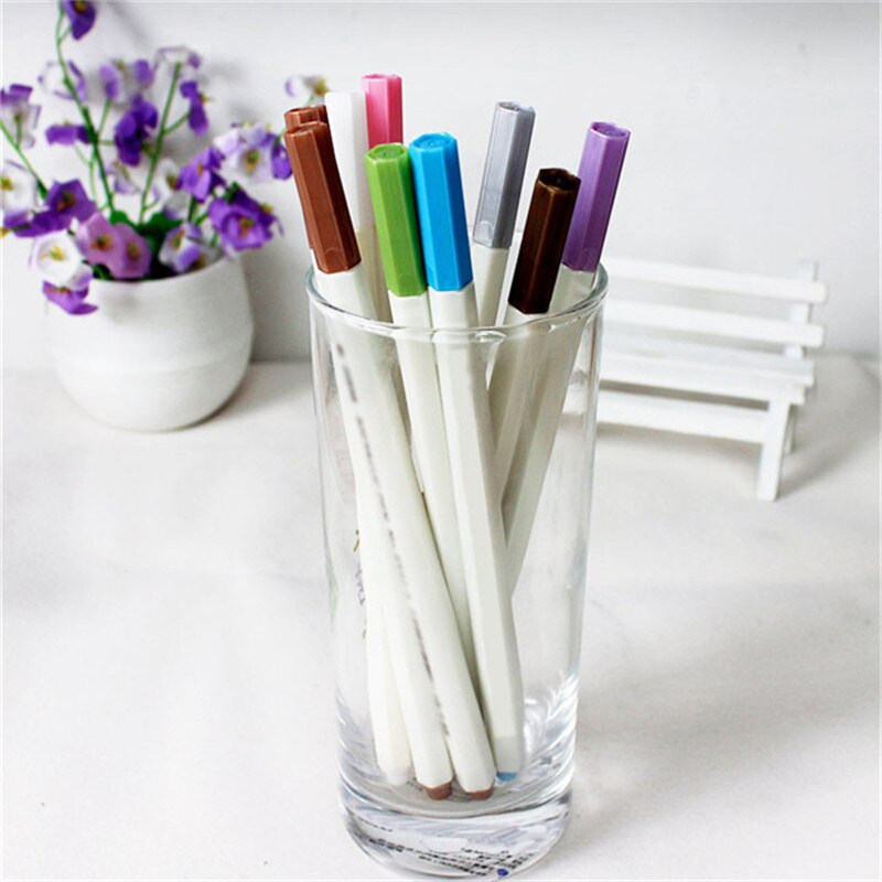 10 Kleuren Set Tekenen Schilderen Marker Pennen Metallic Pen Voor Zwart Papier Glas Hout Kunst Schoolbenodigdheden Briefpapier Handtekening Pen