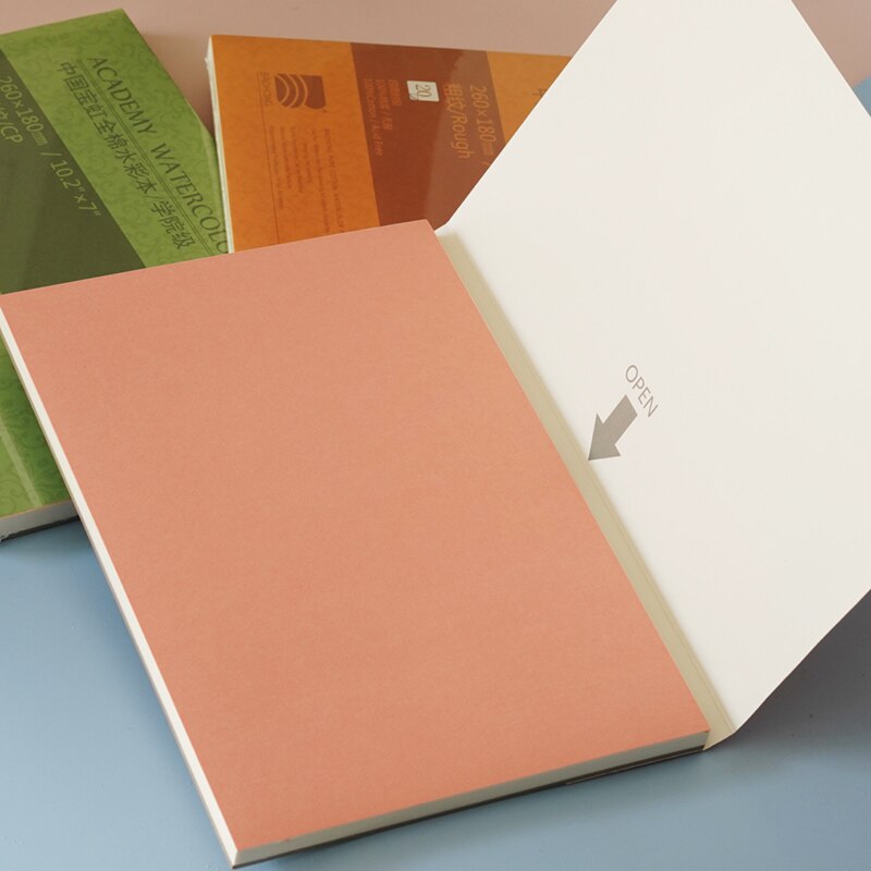 BAOHONG – livre d&#39;aquarelle, tampon de croquis, papier de dessin en coton pur 8K 16K, peinture de Gouache sans acide, résistance au frottement, 300g