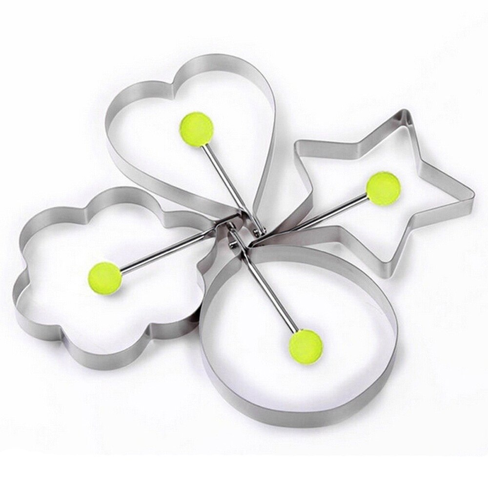 Nouveauté oeuf frit crêpe Shaper en acier inoxydable Shaper moule moule cuisine anneaux coeur cuisine outil #20