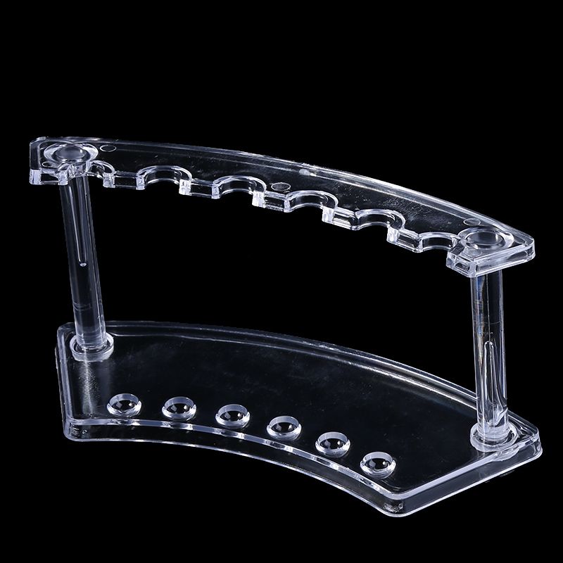 Plastic 6 Slot Pen Jewelry Display Holder Stand Display Rack M17F