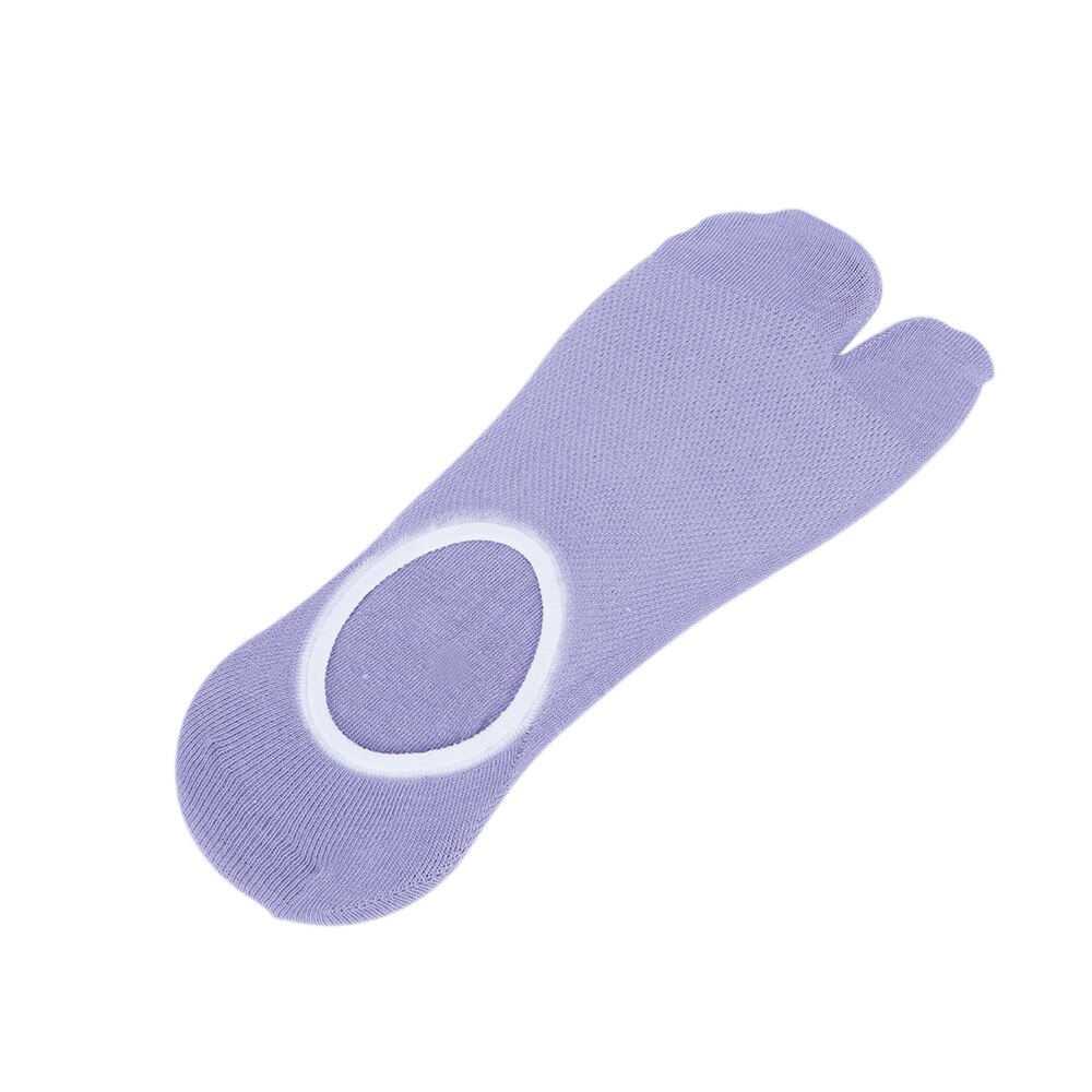 1 paar Lente Teen-splitting twee tenen Sokken Katoen Japanse Boot Sokken Vrouwen Print Twee Vinger Sokken Warmer grappige Sokken: purple